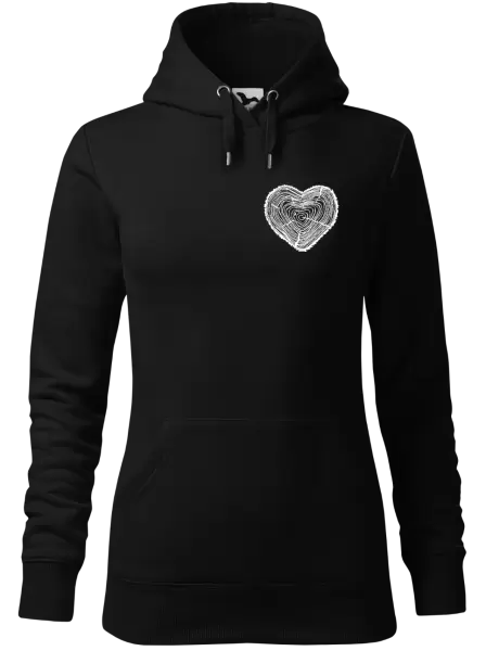 Dámská mikina Pařez srdce mini