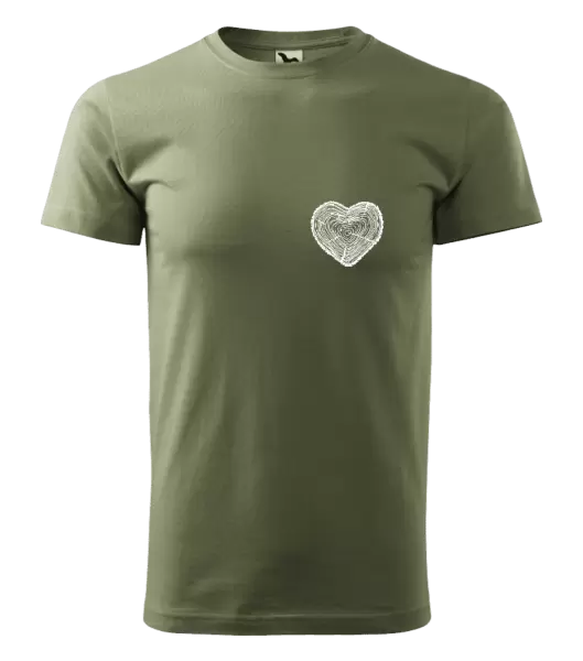 Pánské tričko Pařez srdce mini