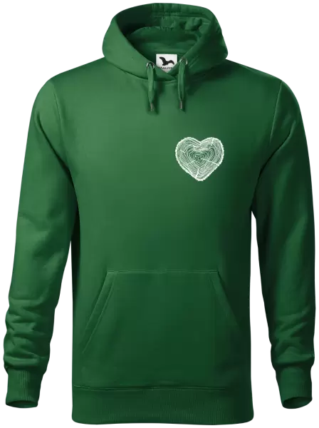 Pánská mikina Pařez srdce mini