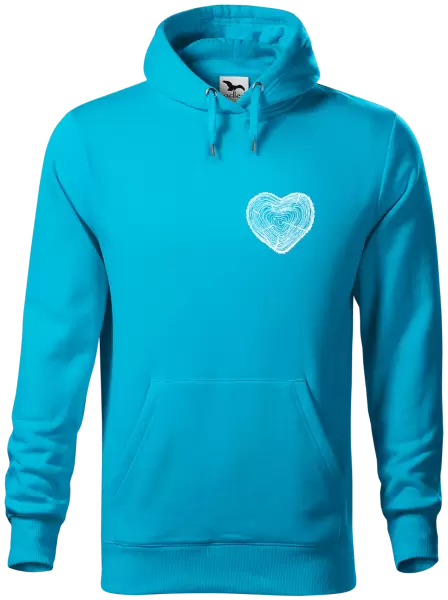 Pánská mikina Pařez srdce mini