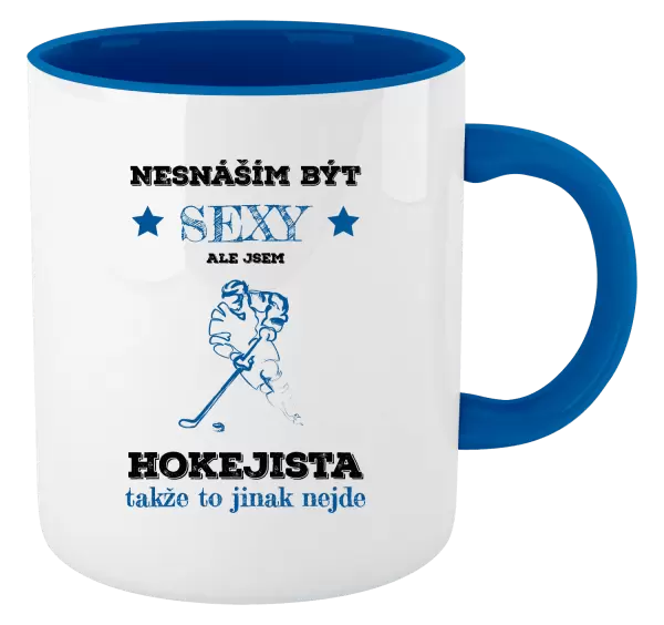 Hrnek nesnáším být sexy, ale jsem hokejista