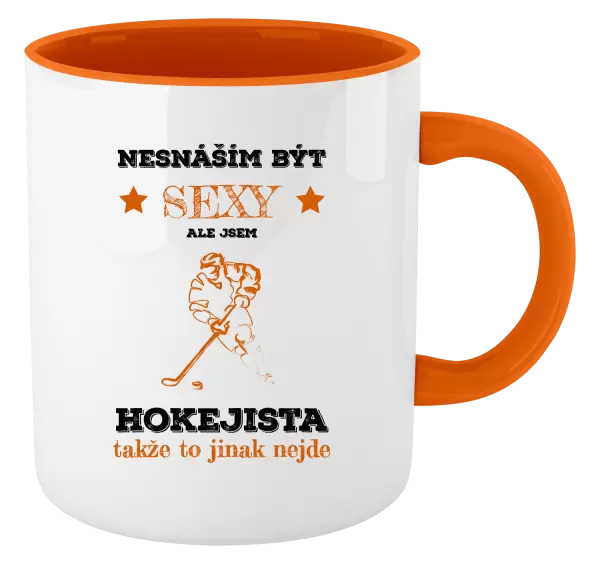 Hrnek Nesnáším být sexy, ale jsem hokejista