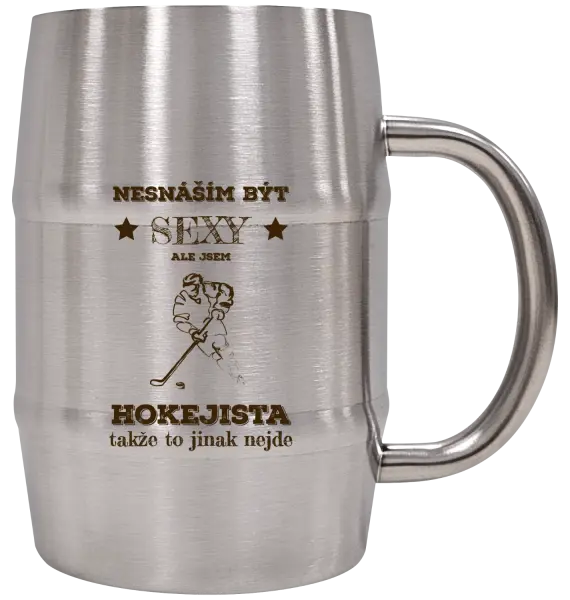 Nerezový chladicí půllitr Nesnáším být sexy, ale jsem hokejista