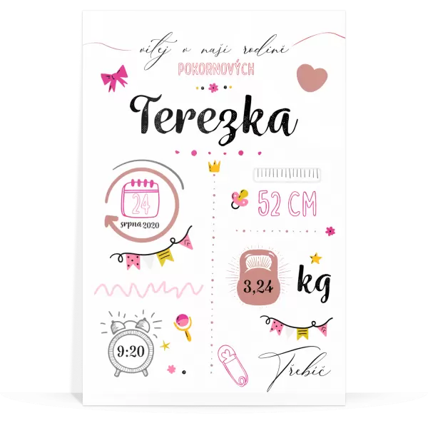 Plexisklo 3 mm Holčička