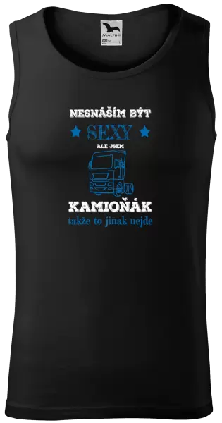 Pánské tílko Nesnáším být sexy, ale jsem kamioňák