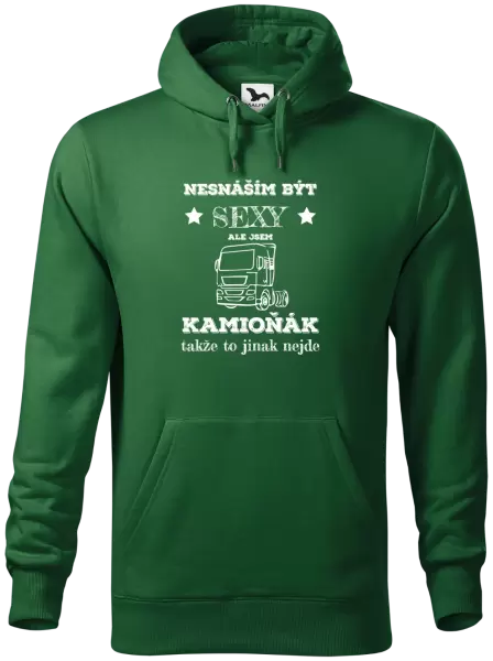 Pánská mikina Nesnáším být sexy, ale jsem kamioňák