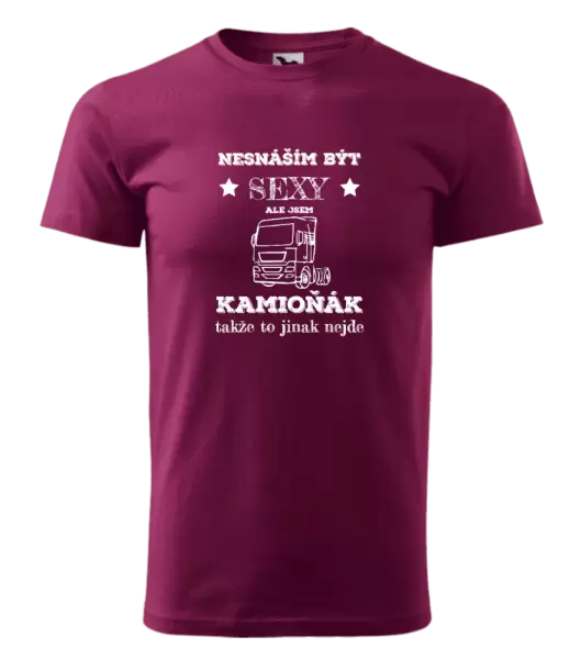 Pánské tričko Nesnáším být sexy, ale jsem kamioňák
