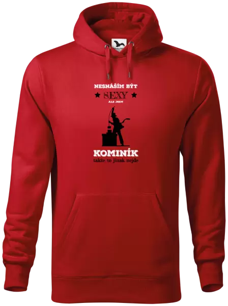 Pánská mikina Nesnáším být sexy, ale jsem kominík