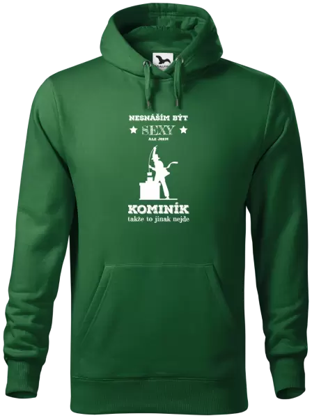 Pánská mikina Nesnáším být sexy, ale jsem kominík