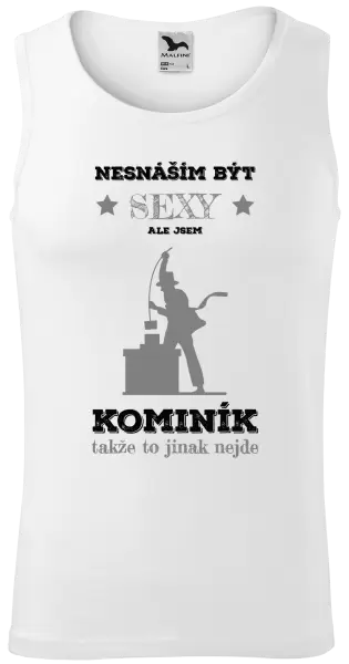 Pánské tílko Nesnáším být sexy, ale jsem kominík