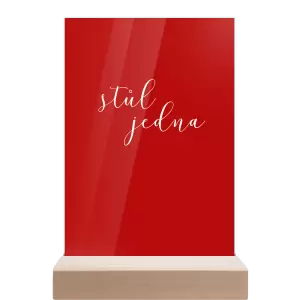 Plexi číslo stolu LUDMILA