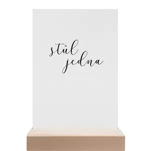 Papírové číslo stolu LUDMILA