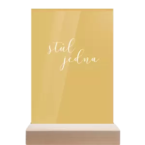 Papírové číslo stolu LUDMILA