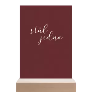 Papírové číslo stolu LUDMILA