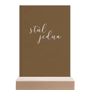 Papírové číslo stolu LUDMILA