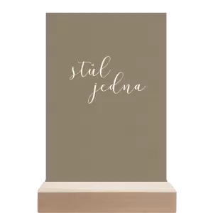 Papírové číslo stolu LUDMILA