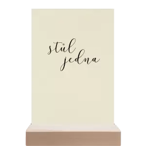 Papírové číslo stolu LUDMILA