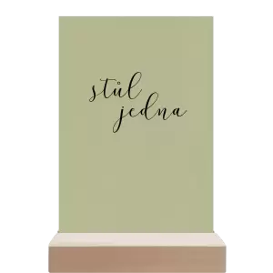 Papírové číslo stolu LUDMILA