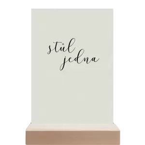 Papírové číslo stolu LUDMILA