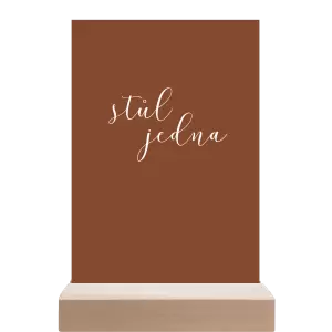 Papírové číslo stolu LUDMILA