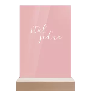 Plexi číslo stolu LUDMILA