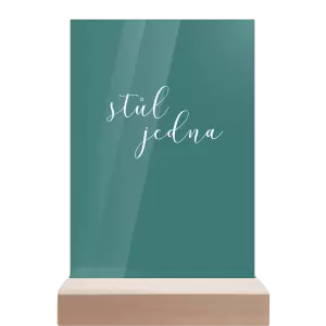 Plexi číslo stolu LUDMILA