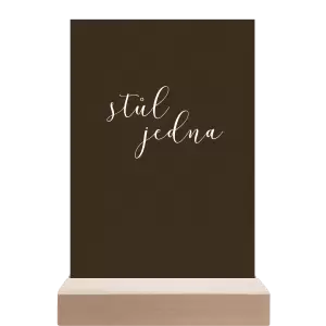 Papírové číslo stolu LUDMILA