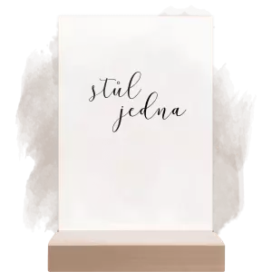 Plexi číslo stolu LUDMILA