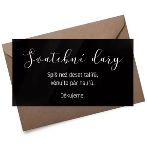 Plexi kartička dary LUDMILA