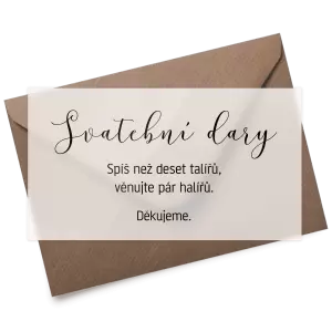 Plexi kartička dary LUDMILA