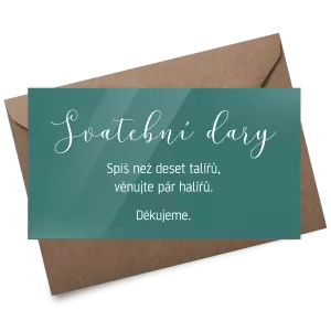 Plexi kartička dary LUDMILA