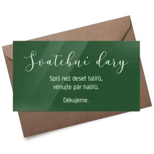 Plexi kartička dary LUDMILA