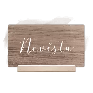 Dřevěná jmenovka LUDMILA