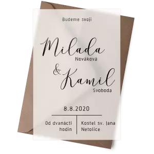 Plexi oznámení LUDMILA