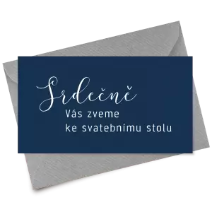 Papírová pozvánka LUDMILA