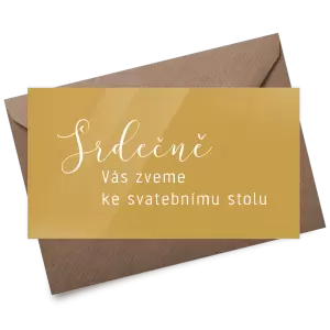 Plexi pozvánka LUDMILA