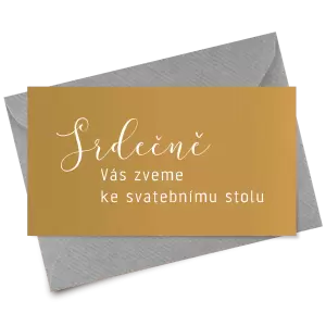 Papírová pozvánka LUDMILA