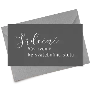 Papírová pozvánka LUDMILA