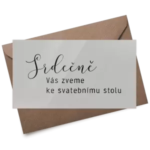 Plexi pozvánka LUDMILA