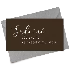 Papírová pozvánka LUDMILA