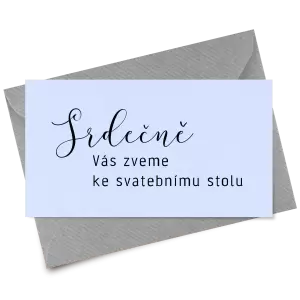 Papírová pozvánka LUDMILA