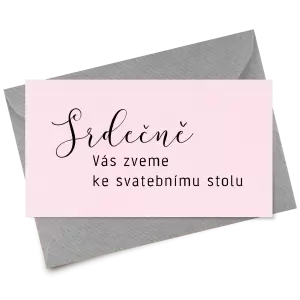 Papírová pozvánka LUDMILA