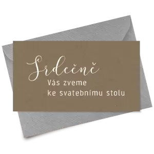 Papírová pozvánka LUDMILA