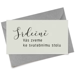 Papírová pozvánka LUDMILA