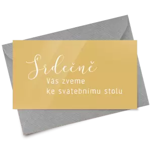 Papírová pozvánka LUDMILA