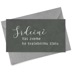 Papírová pozvánka LUDMILA