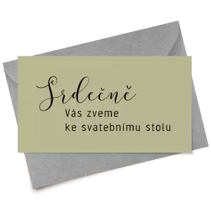 Papírová pozvánka LUDMILA