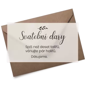 Plexi kartička dary RADKA