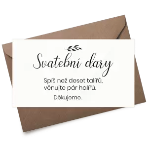 Plexi kartička dary RADKA