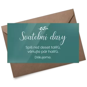 Plexi kartička dary RADKA